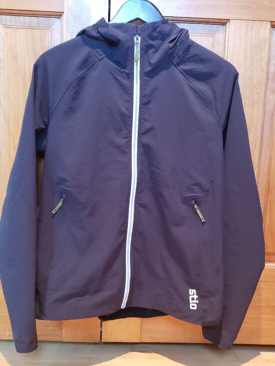 Stio Jackets & Blazers - Stio Women's Hooded Light Windshell Jacket Mountain Shadow Med Black Gorpcore